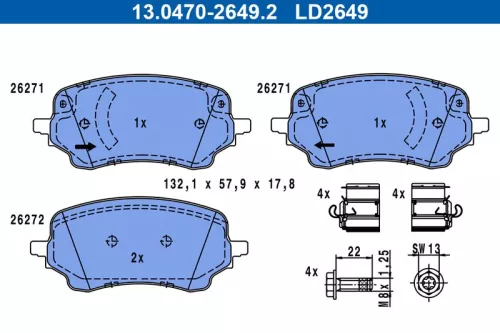Brake Pad Set, disc brake