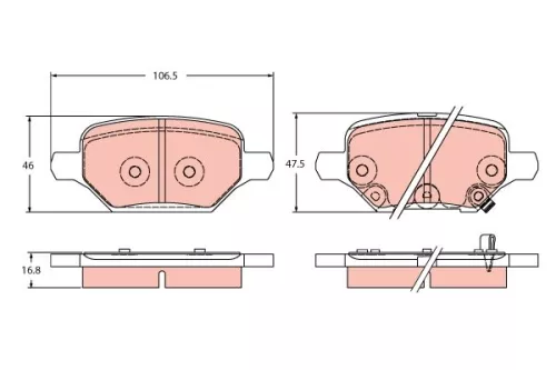 Brake Pad Set, disc brake