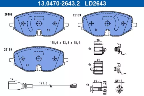 Brake Pad Set, disc brake
