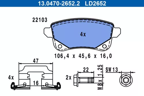 Brake Pad Set, disc brake