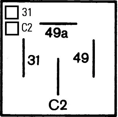 HELLA Flasher Unit (4DM003360-021)