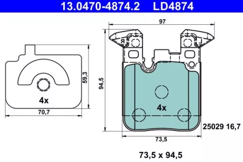 Brake Pad Set, disc brake