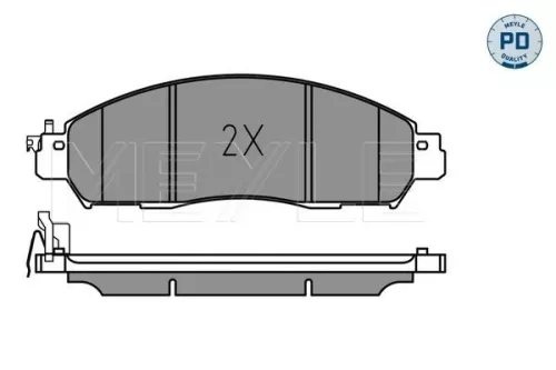 MEYLE Brake Pad Set, disc brake (0252243917/PD)
