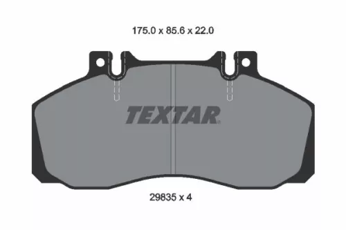 TEXTAR Brake Pad Set, disc brake (2983506)