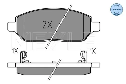 MEYLE Brake Pad Set, disc brake (0252232618)