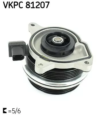 SKF Water Pump, engine cooling (VKPC81207)