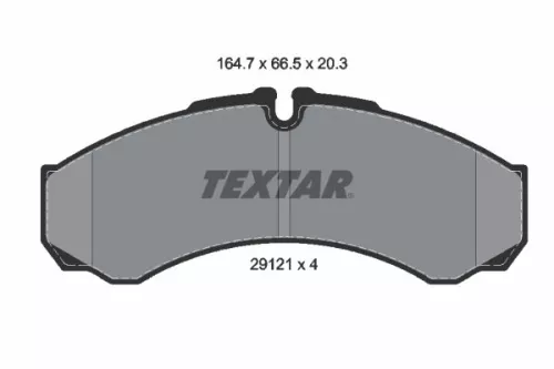 TEXTAR Brake Pad Set, disc brake (2912112)