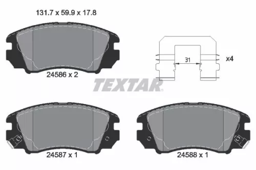 Brake Pad Set, disc brake