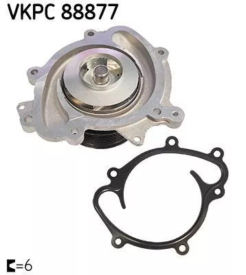 SKF Water Pump, engine cooling (VKPC88877)