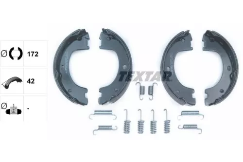 TEXTAR Brake Shoe Set, parking brake (91069000)