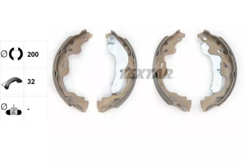 TEXTAR Brake Shoe Set (91064500)