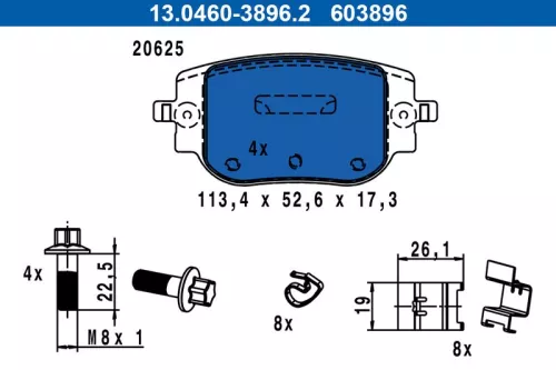 Brake Pad Set, disc brake