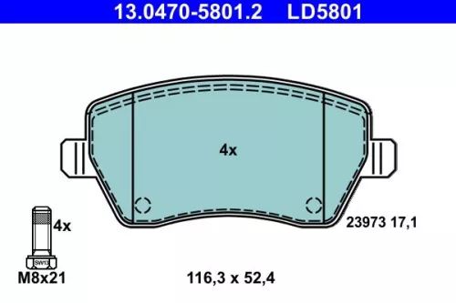 Brake Pad Set, disc brake