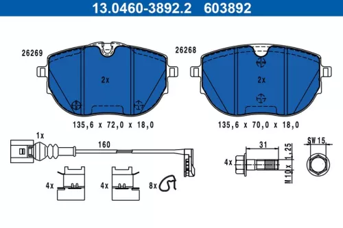 Brake Pad Set, disc brake