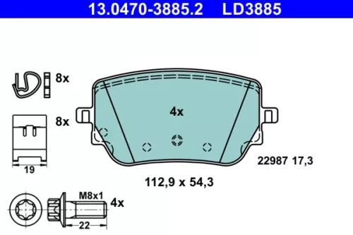 Brake Pad Set, disc brake