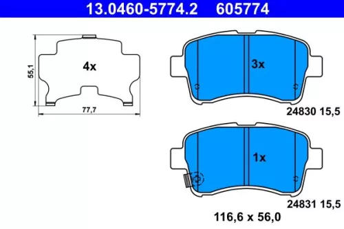 Brake Pad Set, disc brake