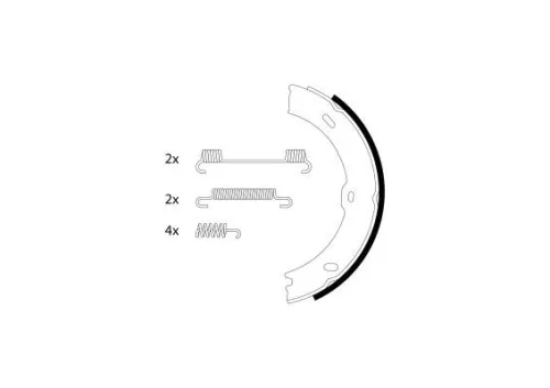 Brake Shoe Set, parking brake