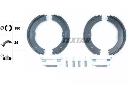 TEXTAR Brake Shoe Set, parking brake (91066800)
