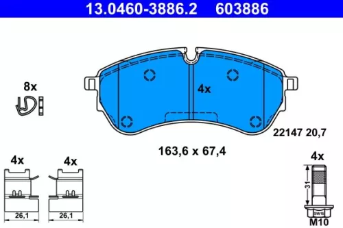 Brake Pad Set, disc brake