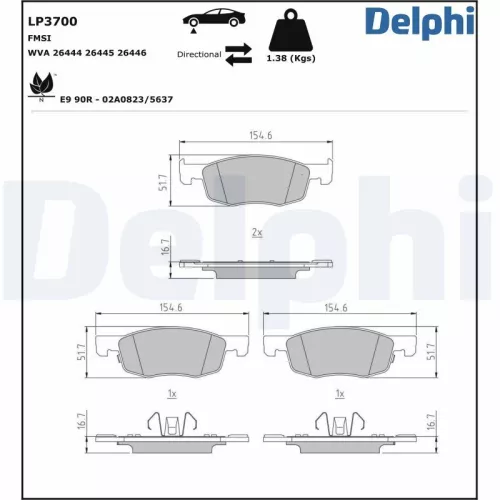 Brake Pad Set, disc brake