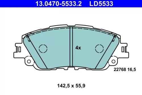 Brake Pad Set, disc brake