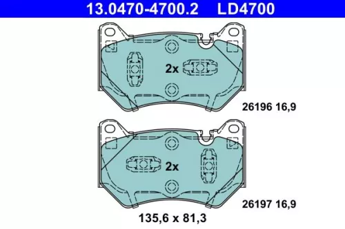 Brake Pad Set, disc brake