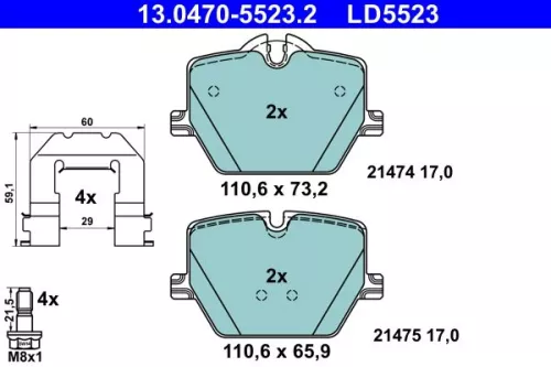 Brake Pad Set, disc brake