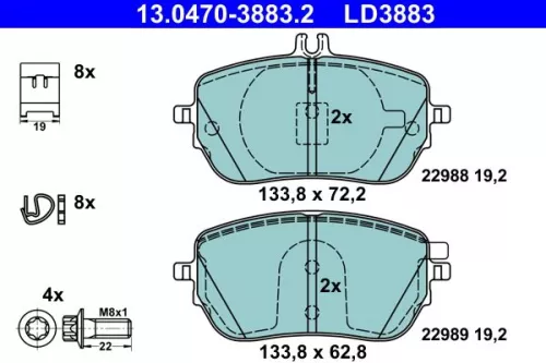 Brake Pad Set, disc brake