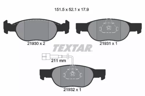 Brake Pad Set, disc brake