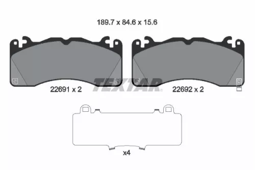 Brake Pad Set, disc brake