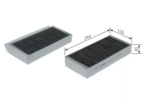 BOSCH Filter, cabin air (1987435618)