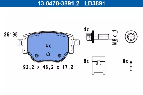 Brake Pad Set, disc brake