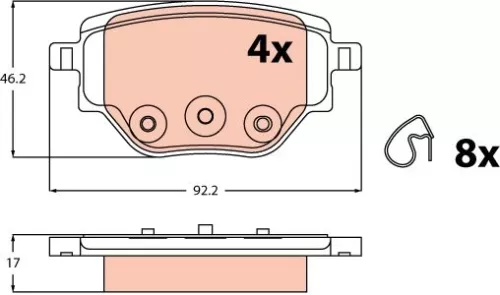 Brake Pad Set, disc brake