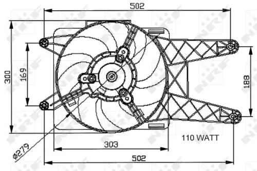 NRF Fan, engine cooling (47039)