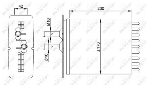 NRF Heat Exchanger, interior heating (53205)