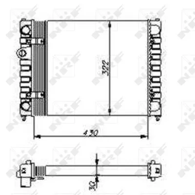 NRF Radiator, engine cooling (54686)