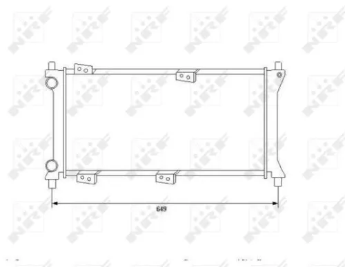 NRF Radiator, engine cooling (58225)