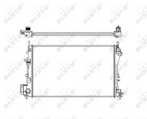NRF Radiator, engine cooling (58203)