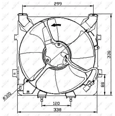 NRF Fan, engine cooling (47041)