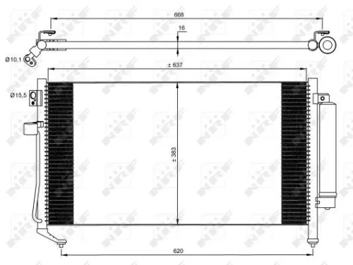 NRF Condenser, air conditioning (35869)