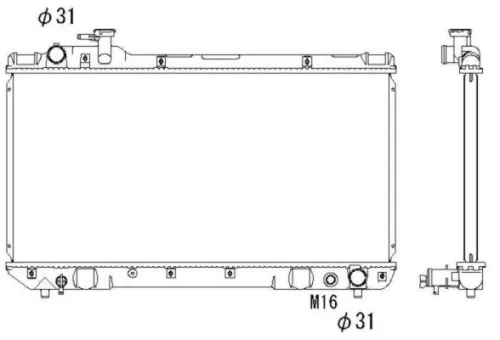 NRF Radiator, engine cooling (503988)