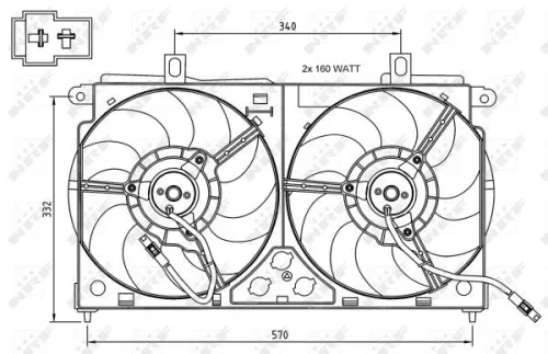 NRF Fan, engine cooling (47048)