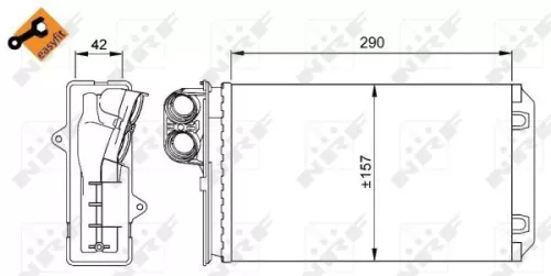 NRF Heat Exchanger, interior heating (58639)