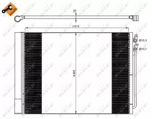 NRF Condenser, air conditioning (350033)