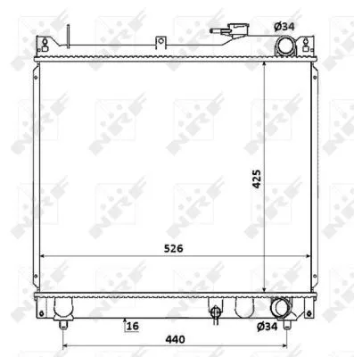 Radiator, engine cooling