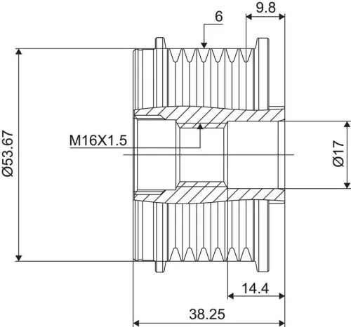 VALEO Alternator Freewheel Clutch (588028)