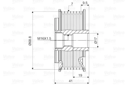 VALEO Alternator Freewheel Clutch (588075)