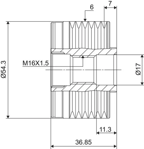 VALEO Alternator Freewheel Clutch (588017)