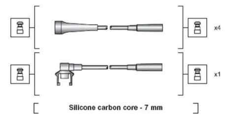 MAGNETI MARELLI Ignition Cable Kit (941318111145)