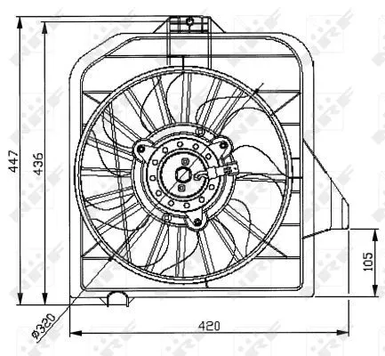 NRF Fan, engine cooling (47032)